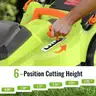 OKKMAX Cordless Electric Lawn Mower with (2) 40V 4.0Ah Batteries