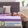 SINWEEK 2 Inch Gel Memory Foam Mattress Topper Ventilated