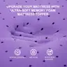 SINWEEK 2 Inch Gel Memory Foam Mattress Topper Ventilated