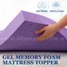 SINWEEK 2 Inch Gel Memory Foam Mattress Topper Ventilated
