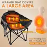Suteck Heated Camping Chair Oversized Outdoor Portable