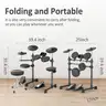 AODSK Electric Drum Set for Beginner Kids with 150 Sounds