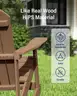 YEFU Adirondack Outdoor Patio Rocking Chair