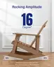 YEFU Adirondack Outdoor Patio Rocking Chair