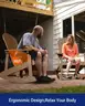 YEFU Adirondack Outdoor Patio Rocking Chair