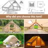 Inflatable Camping Tents 4-6 People67.81 Square Feets