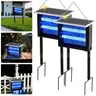 Qualirey 2 Piece Solar Powered Bug Zapper, Outdoor Waterproof