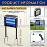 Qualirey 2 Piece Solar Powered Bug Zapper, Outdoor Waterproof