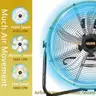 HiCFM 6300 CFM 20&#x22; Heavy Duty Shroud Fan with IP44