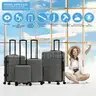 Flight Knight Luggage Sets TSA Lock Silent Double Spinner
