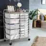 Simple Houseware Utility Cart with 15 Drawers Rolling