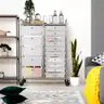 Simple Houseware Utility Cart with 15 Drawers Rolling