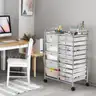 Simple Houseware Utility Cart with 15 Drawers Rolling