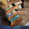 DEVAISE 3 Drawer Mobile File Cabinet Wood Lateral Filing