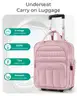 BAGSMART Underseat Carry on Luggage with Wheels 16-inch