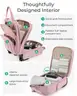 BAGSMART Underseat Carry on Luggage with Wheels 16-inch
