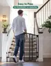 Babelio 29.7-46.5&#x22; No Bottom Bar Baby/Dog Gate for Stairs
