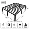ROIL 18 Inch Queen Bed Frame with Rounded Corner