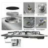 Karinear 24 Inch Gas Cooktop Gas Stove 4 Burners Built-in