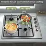 Karinear 24 Inch Gas Cooktop Gas Stove 4 Burners Built-in