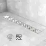 Linear Shower Drain Shower Drain with Bar Pattern Grate