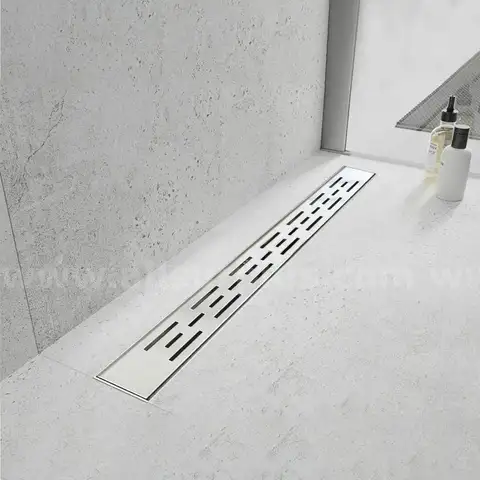 Linear Shower Drain Shower Drain with Bar Pattern Grate