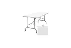 Folding Table 6ft Portable Heavy Duty Plastic Fold-in-Half Utility Foldable Table Plastic Dining Indoor Outdoor for Cam