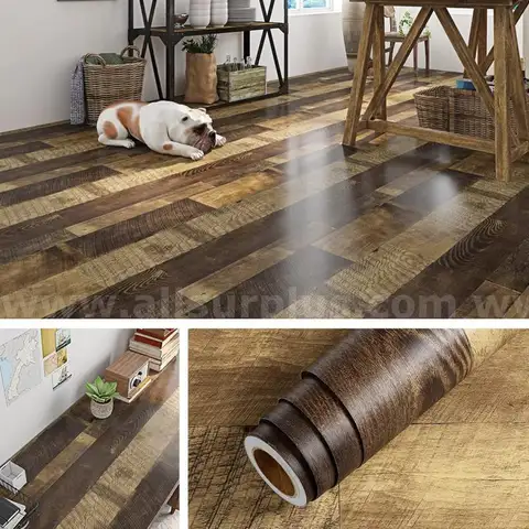 Livelynine 24x394 Wood Floor Contact Paper Waterproof Peel