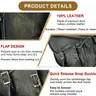 Dream Apparel Naked Cowhide Leather Motorcycle Saddle Bags