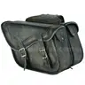 Dream Apparel Naked Cowhide Leather Motorcycle Saddle Bags