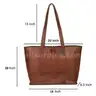 Vintage Genuine Leather Tote Bag Handbag Shopper Purse