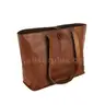 Vintage Genuine Leather Tote Bag Handbag Shopper Purse