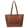 Vintage Genuine Leather Tote Bag Handbag Shopper Purse