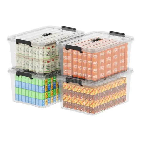Cetomo Storage Bins on Handle Storage Box Plastic Tote