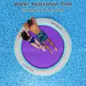 AWEMUFA 8ft Water Hammock 8 inches Thick Round Float Ring