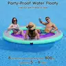 AWEMUFA 8ft Water Hammock 8 inches Thick Round Float Ring