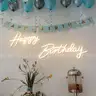 40&#x22;/23&#x22; Happy Birthday Neon Sign Large - Happy Birthday