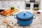 Lodge 6 Quart Enameled Cast Iron Dutch Oven with Lid