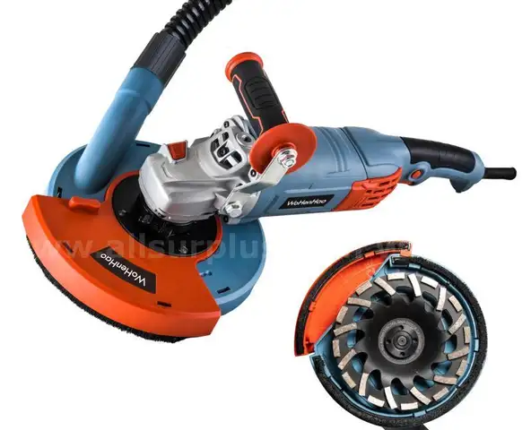 WoHenHao 7&#x22; Concrete Grinder Set with Dust Extraction