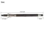 10L0L Driver Side Rear Axle Shaft for 1994.3-2009 EZGO TXT