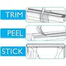 Redi Shade No Tools, Easy Lift Trim-at-Home Cordless Pleated Blinds