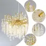 VBKK 24&#x22; Gold Coastal Chandelier Modern Crystal Tree