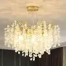 VBKK 24&#x22; Gold Coastal Chandelier Modern Crystal Tree