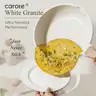 CAROTE 16 Piece Pots and Pans Set, Nonstick White Granite