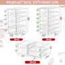 6 Pack Makeup Organizer Storage With 30 Drawers