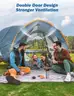 JOYTUTUS SUV Tent for Camping with Rainfly Double Door