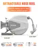 Ayleid Retractable Garden Hose Reel, 1/2&#x22; - 100&#x27; Hose, Wall Mount