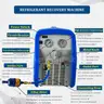 PBAUTOS 3/4 HP Single Cylinder Refrigerant Recovery