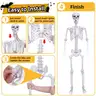 2PCS Skeletons Halloween Decorations5.9Ft Life Size