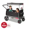 Radio Flyer Travler Stroll&#x27;N Wagon with Protective Cover for Kids Ages 1 120 lb Capacity Black Push or Pull